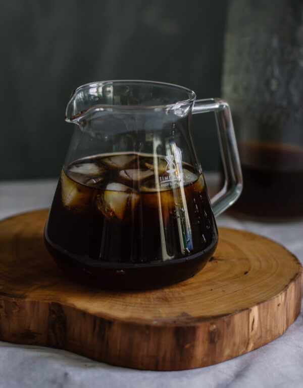 Toddy Cold Brew Espress in a glass jar with ice